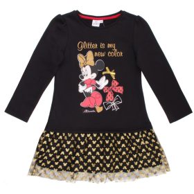 Minnie fekete tüllfodros ruha