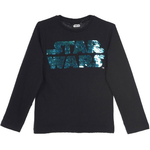 Star Wars átfordítható flitteres fekete felső