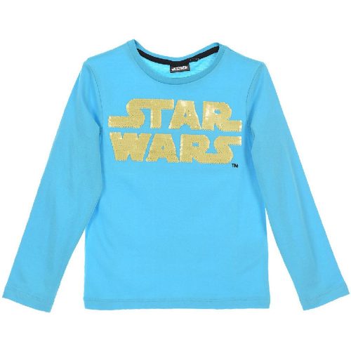 Star Wars átfordítható flitteres türkiz felső