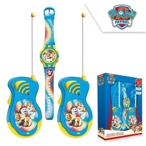 Mancs Őrjárat Walkie Talkie + digitális karóra szett