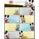 Mickey füzetcímke 16db-os