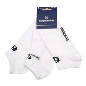   Sergio Tacchini pamut titokzokni - 3 pár/csomag - fehér - 43-46