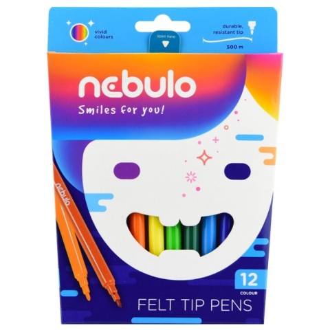Nebulo filctoll színes 12db