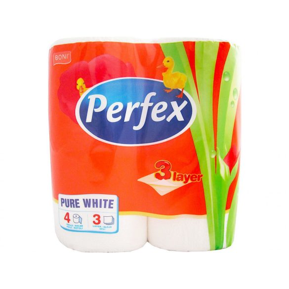 Perfex wc-papír 4 tekercs 3 rétegű – Illatmentes