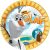 Disney Frozen Olaf Summer, Jégvarázs Papírtányér 8 db-os 23 cm