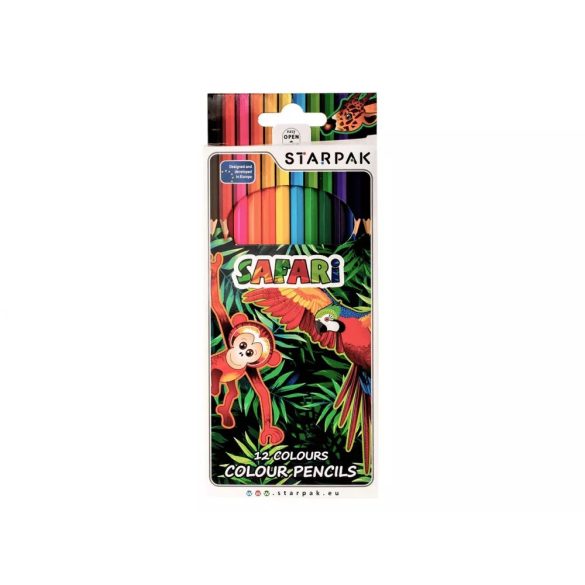 Safari színes ceruza 12 db-os