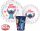 Disney Lilo és Stitch Palms étkészlet, mikrózható műanyag szett, pohárral 260 ml