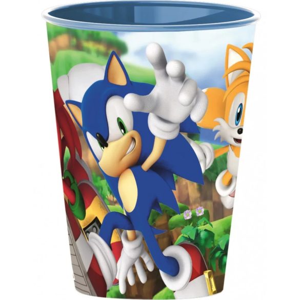 Sonic, a sündisznó pohár, műanyag 260 ml