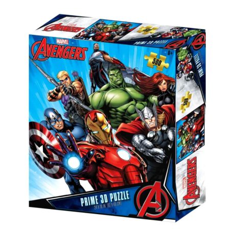 MARVEL BOSSZÚÁLLÓK, 3D-S PUZZLE, 500 DARABOS