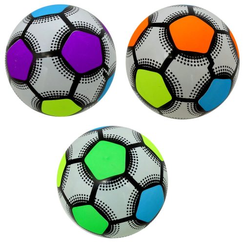 NEON FOCI MINTÁS GUMILABDA, 22 CM