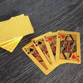   Francia kártya, póker, bridzs, römi (prémium plasztik) ARANY