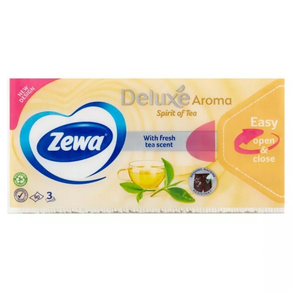 Zewa Deluxe papírzsebkendő 90db-Spirit of tea
