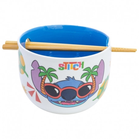 Stitch Ramen tál evőpálcikákkal - ajándékdobozban