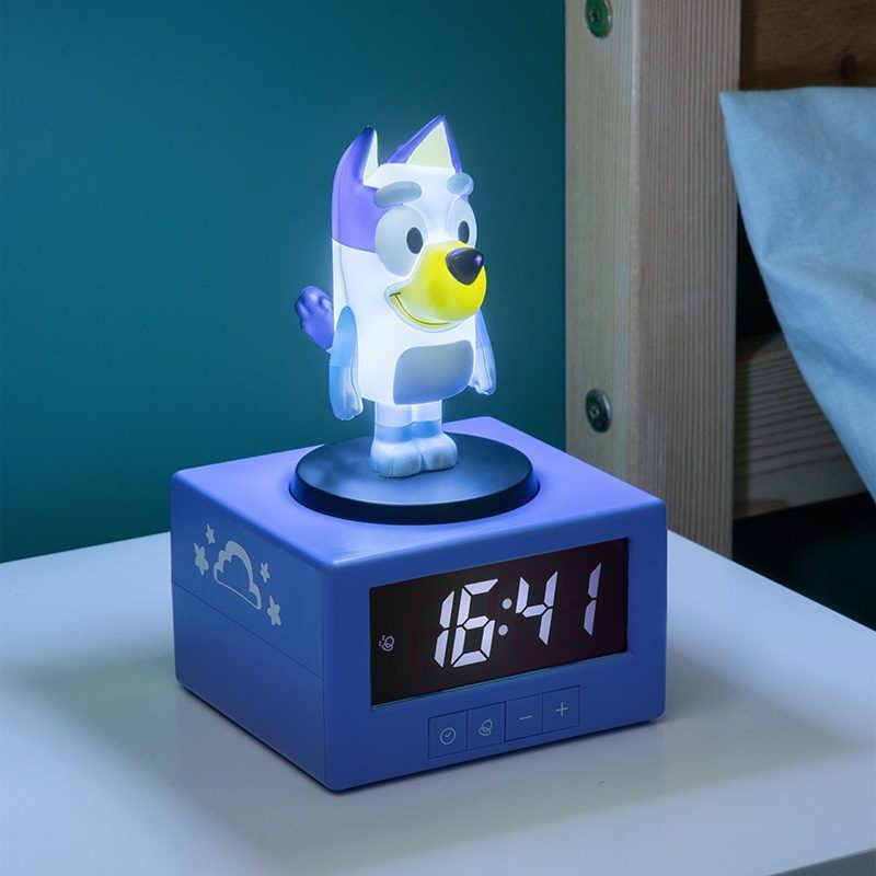 Bluey Icon digitális ébresztőóra éjszakai fénnyel Bluey Icon digitális ébresztőóra éjszakai fénnyel