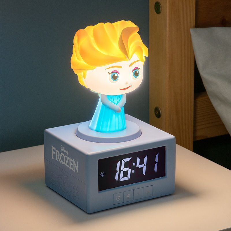 Jégvarázs Elsa digitális ébresztőóra világítással Jégvarázs Elsa digitális ébresztőóra világítással