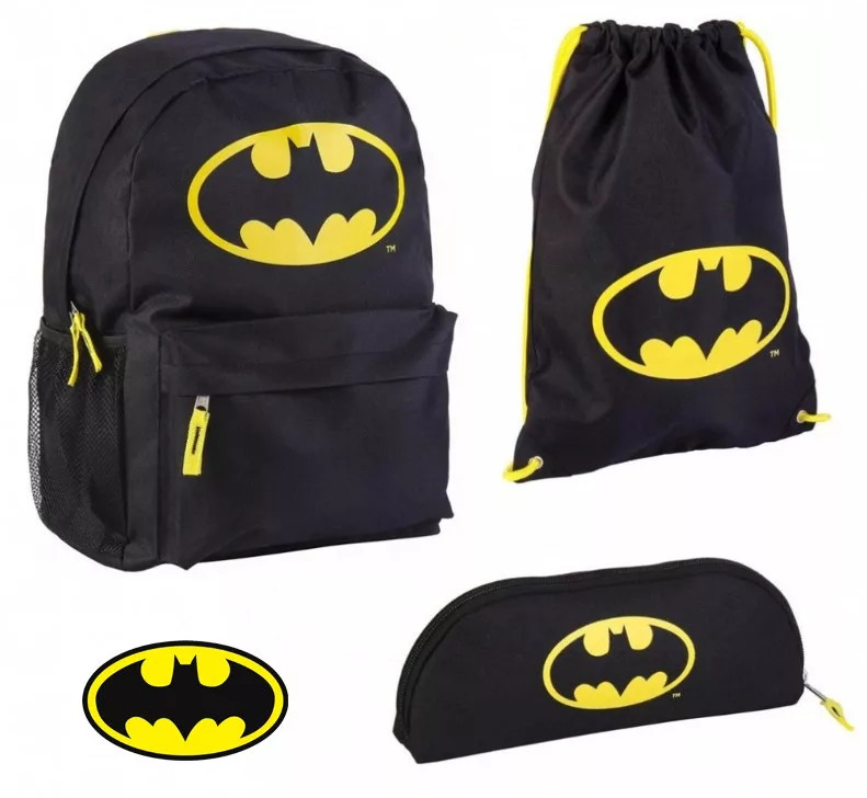 Batman táska, tornazsák és tolltartó szett